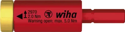 Image de Adaptateur de couple VDE 2 Nm Wiha | 4010995413422