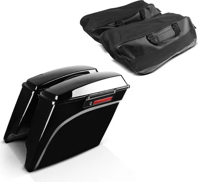 Obrázek produktu pro Natažený boční kufr LB pro Harley Road King Classic 98-13 s interiérem