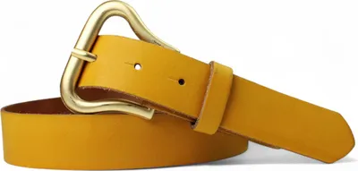 Produktbild von Ledergürtel Damen Echtleder 3 cm, Schnalle mattgold, Gürtel Vintage FRONHOFER