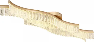 Produktbild von LED Deckenlampe gold, Kristalle klar, L 108 cm