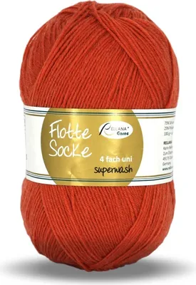 Produktbild von Flotte Socke uni 100 Gr./420m,4-fach Sockenwolle,75% Schurwolle /25% Polyamid Fb. 940 kupfer
