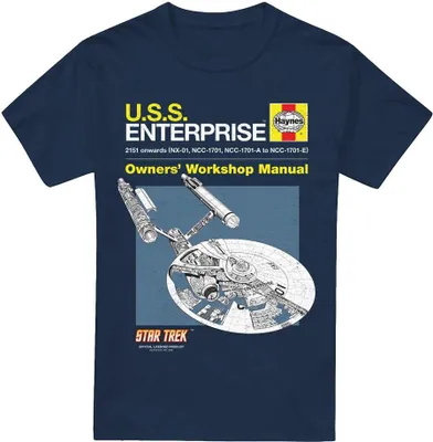 Obrázek produktu pro Star Trek - Pánské tričko "Enterprise" TV13699 (M) (Námořnická modrá)