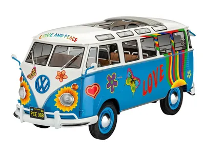 Produktbild von Samba T1 Flower Power - Modellbausatz, 169 Teile, ab 14 Jahre