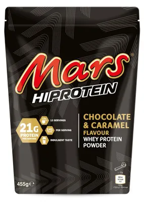 Image de Whey protéine - Mars Protein - Mars Hi-Protein Powder (455g) - Saveur Chocolate Caramel