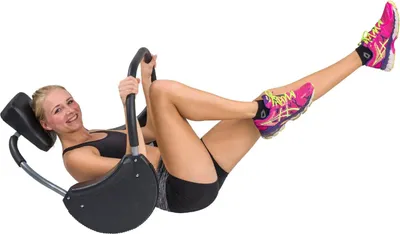 Produktbild von Bauchtrainer / Bauch-Abroller verstellbare Kopfstütze, Seitenplatten, ergonomisch, Rücken und Nacken entlastend