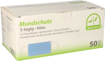 Zdjęcie produktu dla Medyczna maseczka na twarz (opakowanie 50 sztuk)