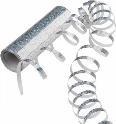 Produktbild von Amscan 350036, Partyluftschlangen, Papier, Silber, 100 Stück(e)
