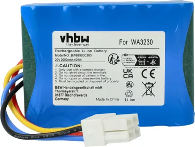 Produktbild von vhbw Akku kompatibel mit Scheppach RLM500 Rasenmäher (2000mAh 20V Li-Ion)