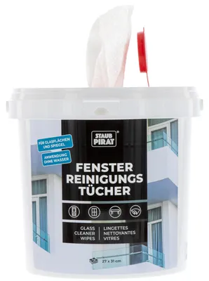 Feuchte Glasreinigungstücher, 70 Stück, streifenfrei