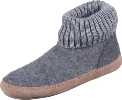Produktbild von Gottstein Dakota Uni Hüttenschuhe mit Ledersohle Grau (Grey), 48-300-1201