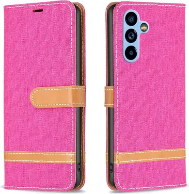 Produktbild von König Design Hülle kompatibel mit Kunstleder Handyhülle - Handy Case Rosa Rot