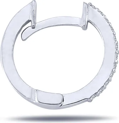 Produktbild von Diamant Herren Creole Brillant-Schliff in 14 karat Weißgold