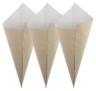 Image de Lot de 100 sachets en papier kraft – Parfaits pour présenter des snacks et des aliments