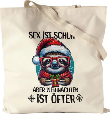 Produktbild von ist schön aber Weihnachten ist öfter Jutebeutel Weihnachten Weihnachten Lustig Geschenk Humor