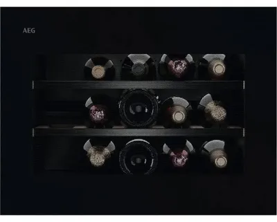 Obrázok produktu pre AEG NKW8P21KAB, Kompresorové vinotéky, Vstavaný, 15 fľaša/fľaše, 90 W, Čierna, Čierna