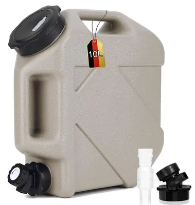 Produktbild von Wasserkanister mit Hahn und Schraubdeckel, 10L