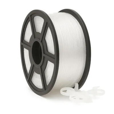 Produktbild von 1 kg PLA Filament Transparent – 1,75 mm – klare Optik & präzise Druckqualität