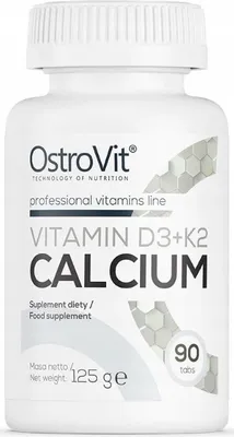 Zdjęcie produktu dla Ostrovit, Vitamin D3 + K2 Calcium, 90 tabletek