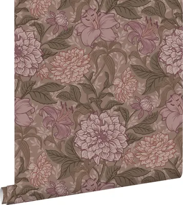 Obrázok produktu pre ESTAhome tapeta kvetinový vzor fialová 50 x 900 cm