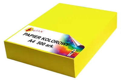 Obrázek produktu pro Barevný papír A4, 80 g, neonově žlutý, v2, 500 listů