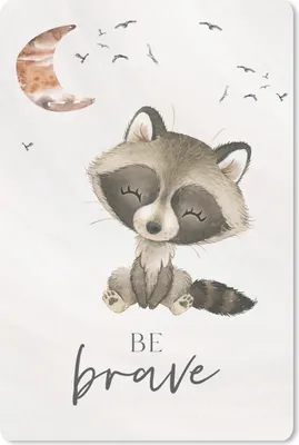 Produktbild von MuchoWow® Mauspad Mousepad Aquarell - Sei mutig - Zitate - Kinder - Jungen - Mädchen 18x27 cm - Mousepads - Maus Mat - Pad - Mausunterlage