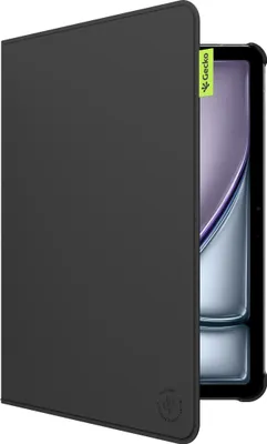 Image de Gecko Covers - Étui / Coque fabriqué en peau de cactus compatible avec iPad Air 11 (M4 2026 / M3 2025 / M2 2024) - Fonction Veille/Réveil - Noir