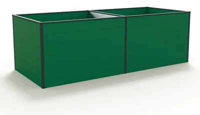 Produktbild von GFP Aluminium Hochbeet KINGSIZE DANIELA - 235 x 99 x 77 cm - Grün, Stecksystem, langlebig