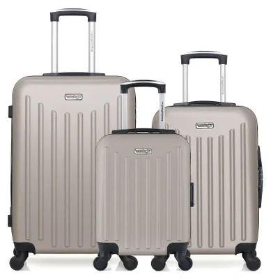 Produktbild von AMERICAN TRAVEL – 3er-Set – Wochenendkoffer, Handgepäckkoffer und Handgepäckkoffer XXS BROOKLYN
