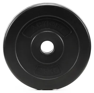 Obrázok produktu pre ACTIGET závažie 1,25 kg pre činku a jednoručky, priemer 31 mm, plastové – čierne