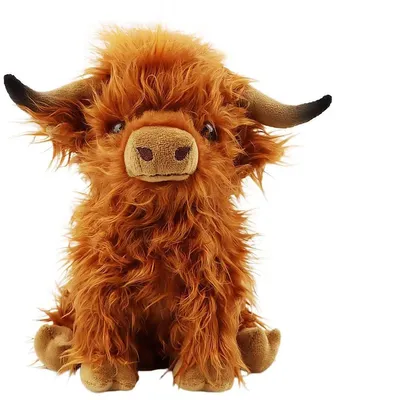Produktbild von Schottisches Hochlandrind Kuscheltier 25 cm – Weiche Highland Kuh Plüschfigur