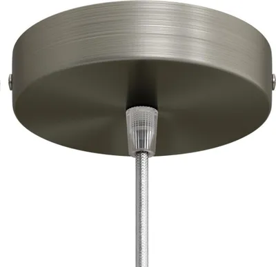 Produktbild von Creative-Cables Set mit zylindrischem Rosetten-Kabeldurchführung aus Metall – konisch, gebürstetes Titan