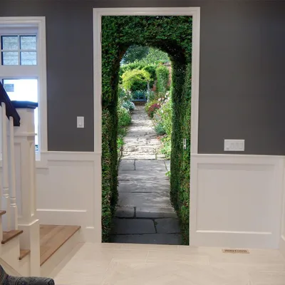 Immagine prodotto di Adesivo 3D per porta - Adesivo autoadesivo per porta - Vinile rimovibile - Decorazione per pareti - Moderno