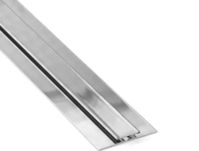 Produktbild von Vinyl Übergangsprofil H-Profil Edelstahl V2A, L250cm, H2mm, silber gebürstet