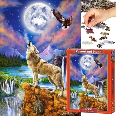 Produktbild von Castorland Puzzle 1500T Wolfsnacht