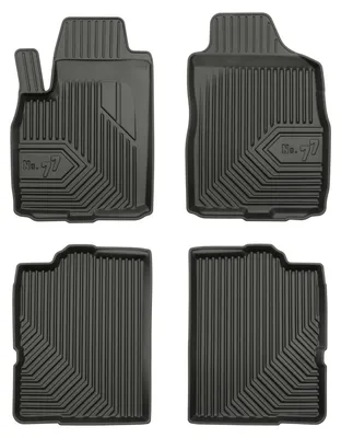 Obrázok produktu pre Gumové vaničkové autokoberce pre: Fiat Panda II 2003-2012 (hatchback) – 4 ks, čierna, na mieru