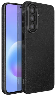 Zdjęcie produktu dla Avizar, teksturowane silikonowe etui do Galaxy A57, antypoślizgowe, czarne