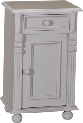Produktbild von Casa Padrino Jugendstil Nacht Schrank Kommode mit Schublade und Schrankfach - Landhaus Shabby Chic Möbel - Massivholz Nachtschränkchen Barock