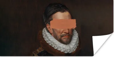Produktbild von MuchoWow® Poster Alte Meister - Wilhelm von Oranien - Gemälde 160x80 cm - Foto Poster