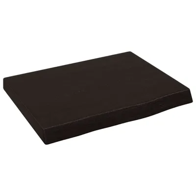 Produktbild von vidaXL Waschtischplatte Dunkelbraun 40x30x(2-4)cm Massivholz Behandelt
