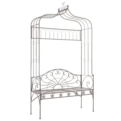 Obrázek produktu pro The Living Store Zahradní lavice 122 cm Iron Antique Brown