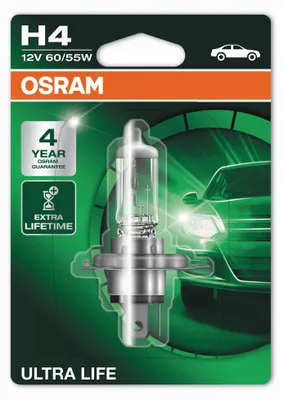 Produktbild von Lampe Birne 1x Original Osram ULTRA LIFE / Fassung H4 12V 60/55W
