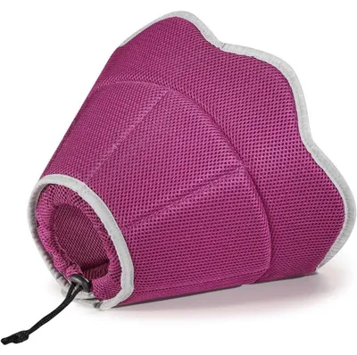 Image de Collier de protection pour chiens et chats, réglable, respirant, taille L, couleur rose