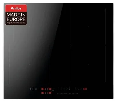 Produktbild von Amica KMI 772 660 C, Schwarz, Integriert, 59.2 cm, Zonen-Induktionskochfeld, 4 Zone(n), 4 Zone(n)