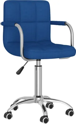Image de Chaise pivotante de bureau Bleu Tissu