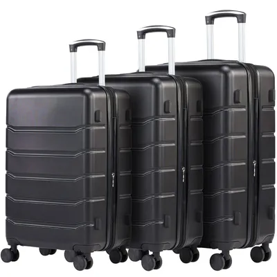 Immagine prodotto di Set di valigie rigide - Bagaglio - Valigia da viaggio - Trolley - Valigia con ruote - Set da 3 pezzi (20/24/28 pollici)