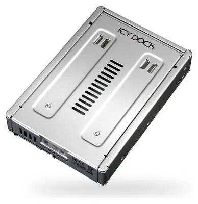 Produktbild von Icy Dock MB982IP-1S-1, HDD, SSD, SATA, 2.5", Silber, SECC, 6 Gbit/s