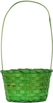 Zdjęcie produktu dla Koszyk wielkanocny do święconki fi 22 cm zielony