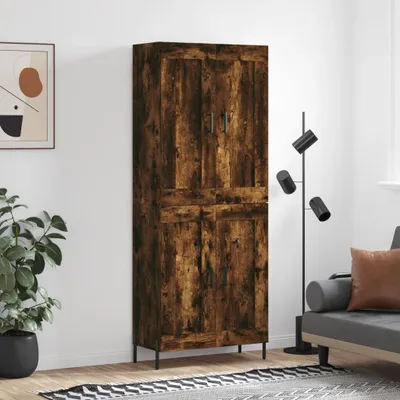 Produktbild von Highboard Räuchereiche 69,5x34x180 cm Holzwerkstoff