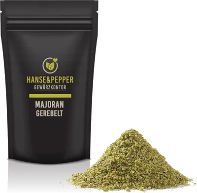 Produktbild von 250g Majoran gerebelt schonend getrocknet natürlich vom Hanse&Pepper Gewürzkontor - Gourmet Serie