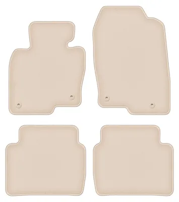 Image de Tapis de sol velours PREMIUM beige compatibles avec Mazda CX-5 II (2017-, SUV) – avec fixations – sur‑mesure